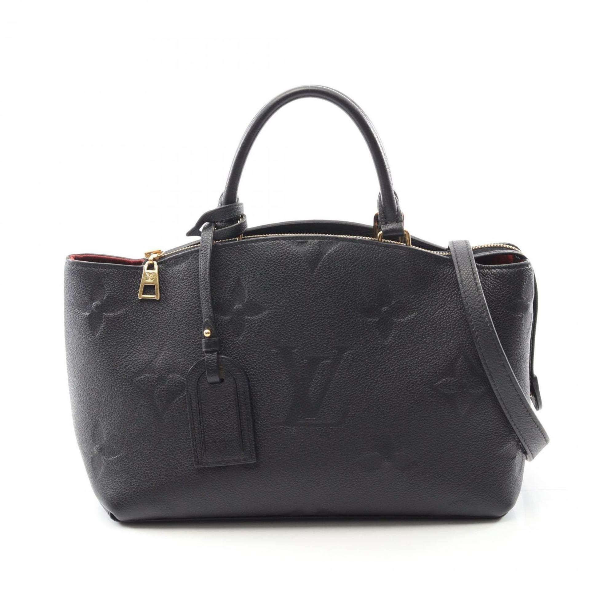Louis Vuitton Black Leather Handbag