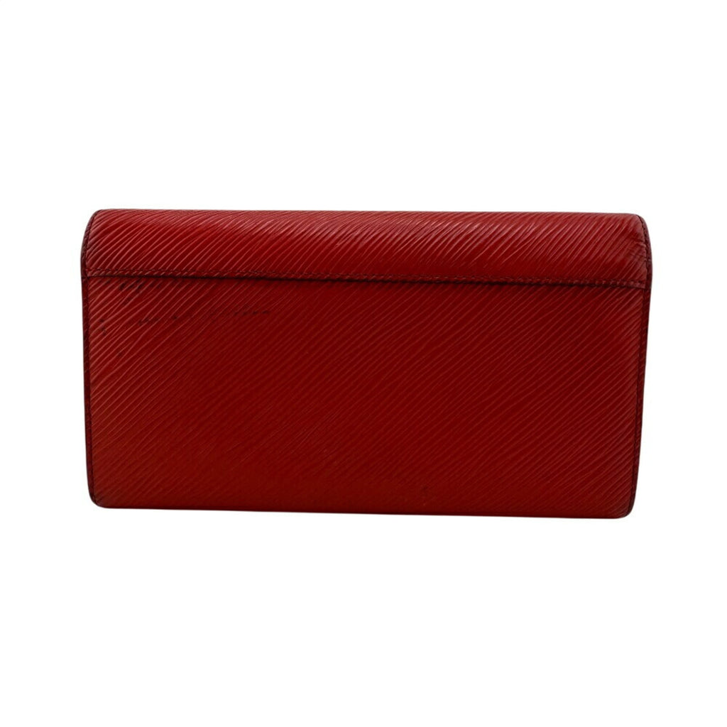 Louis Vuitton Red Color Epi Leather Long Wallet