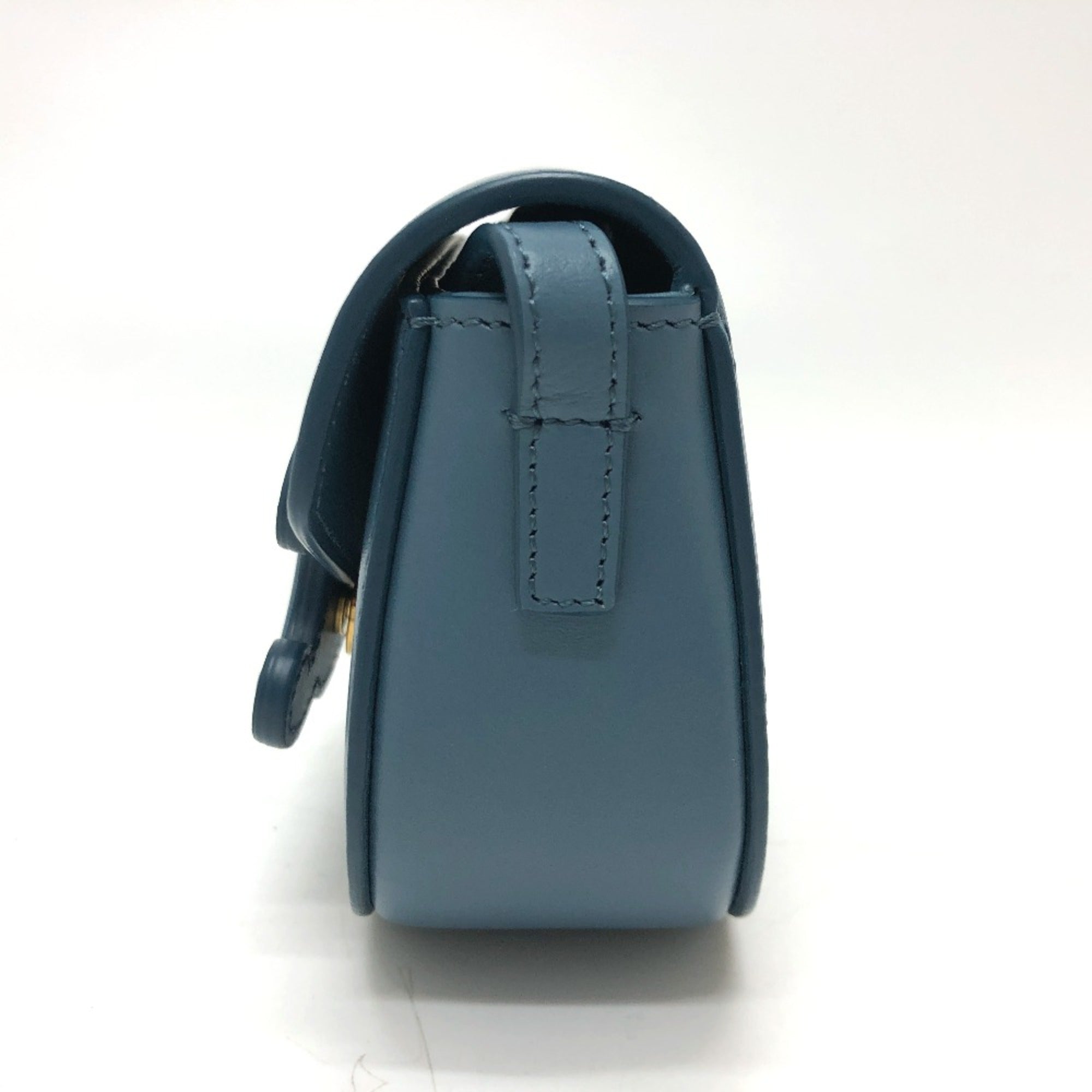 Celine Blue Leather Shoulder Bag