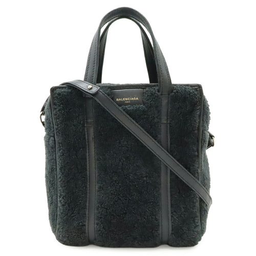 Balenciaga Black Leather Handbag Shoulder