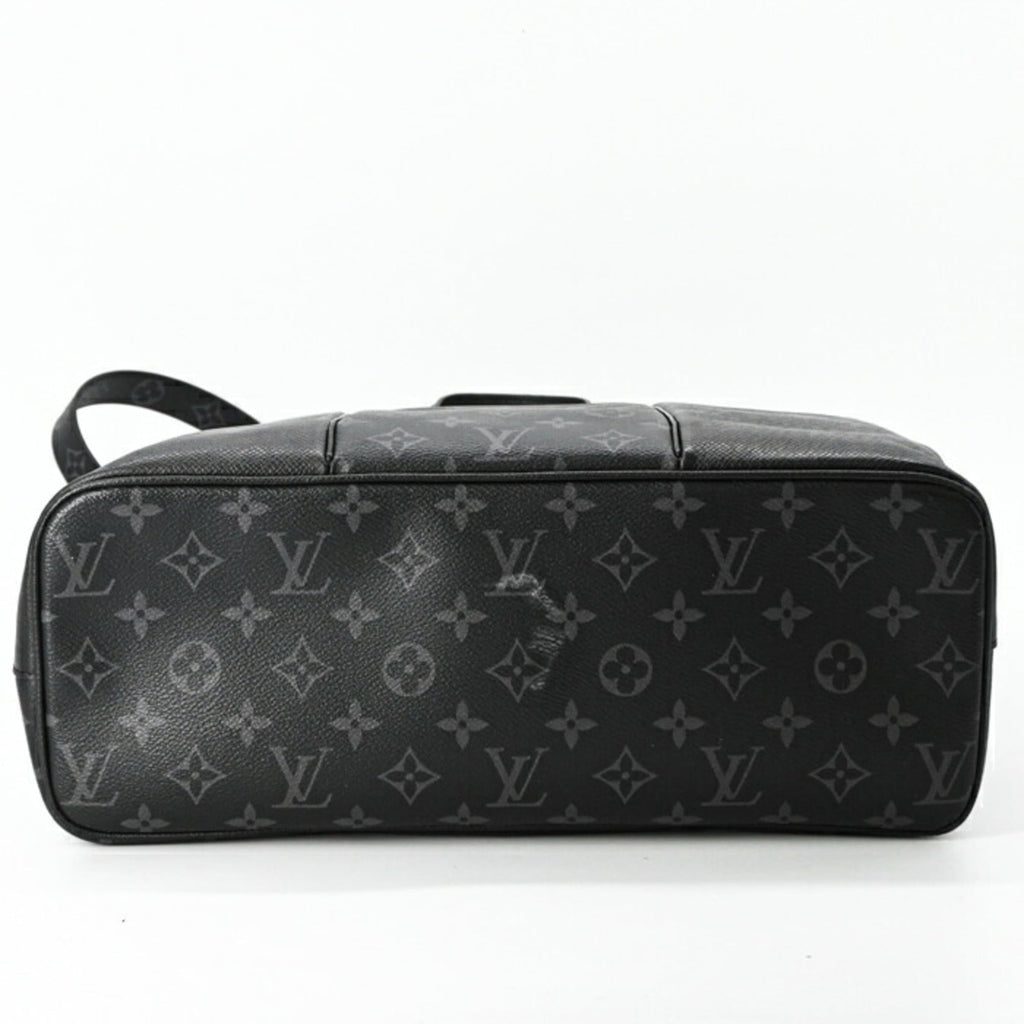 Louis Vuitton Black Noir Taigarama Monogram Shoulder Bag Tote Bag