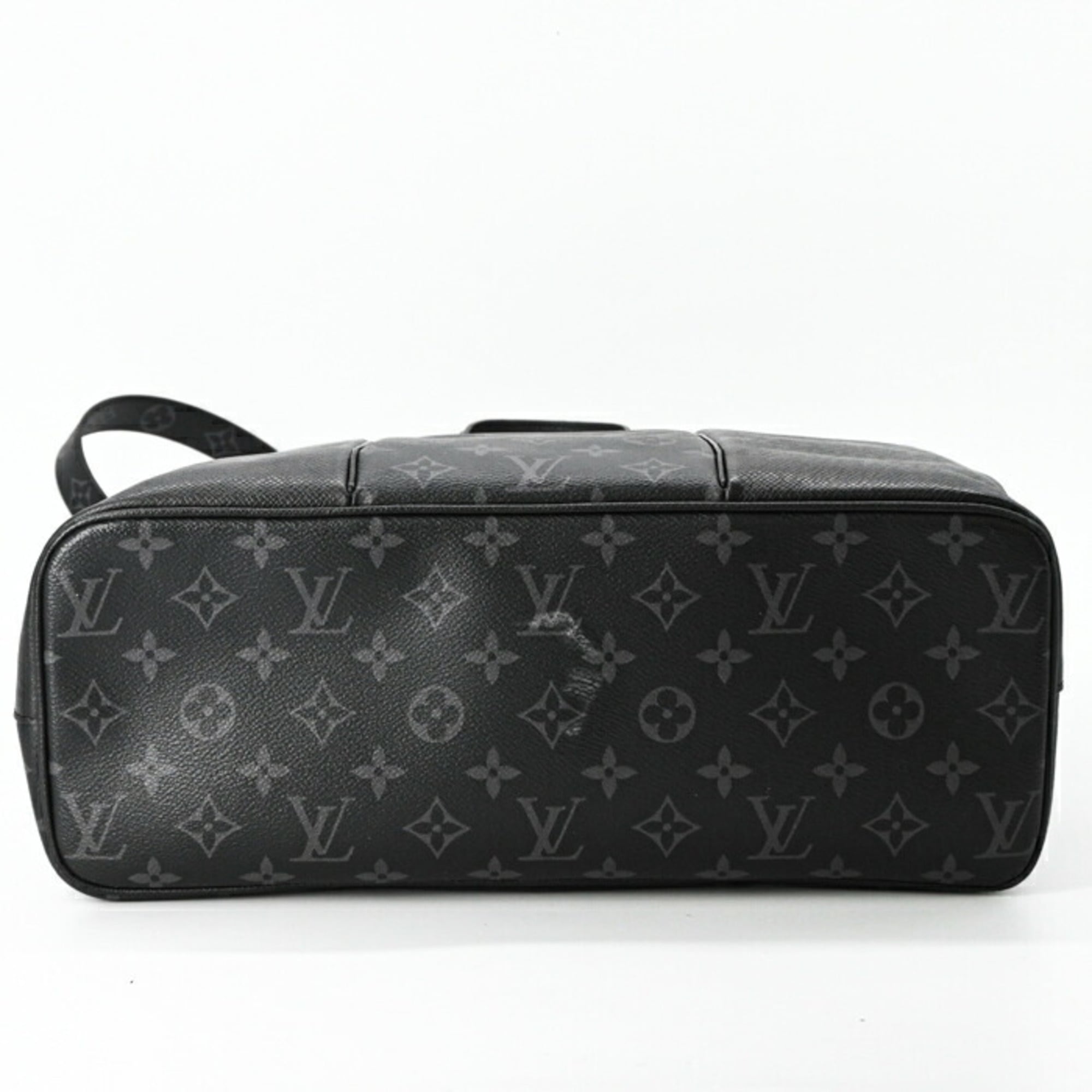 Louis Vuitton Black Noir Taigarama Monogram Shoulder Bag Tote Bag