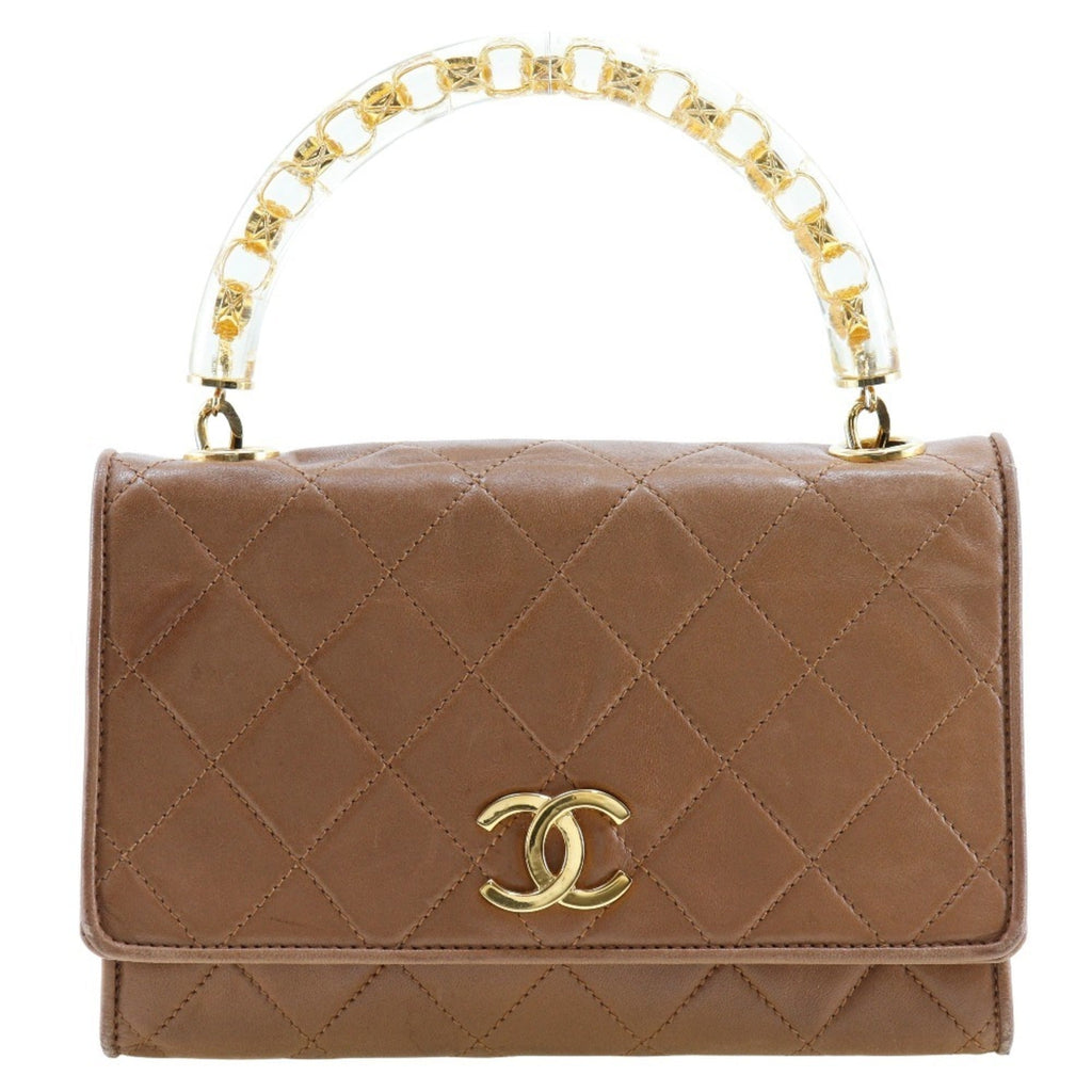 Chanel Beige Leather Handbag