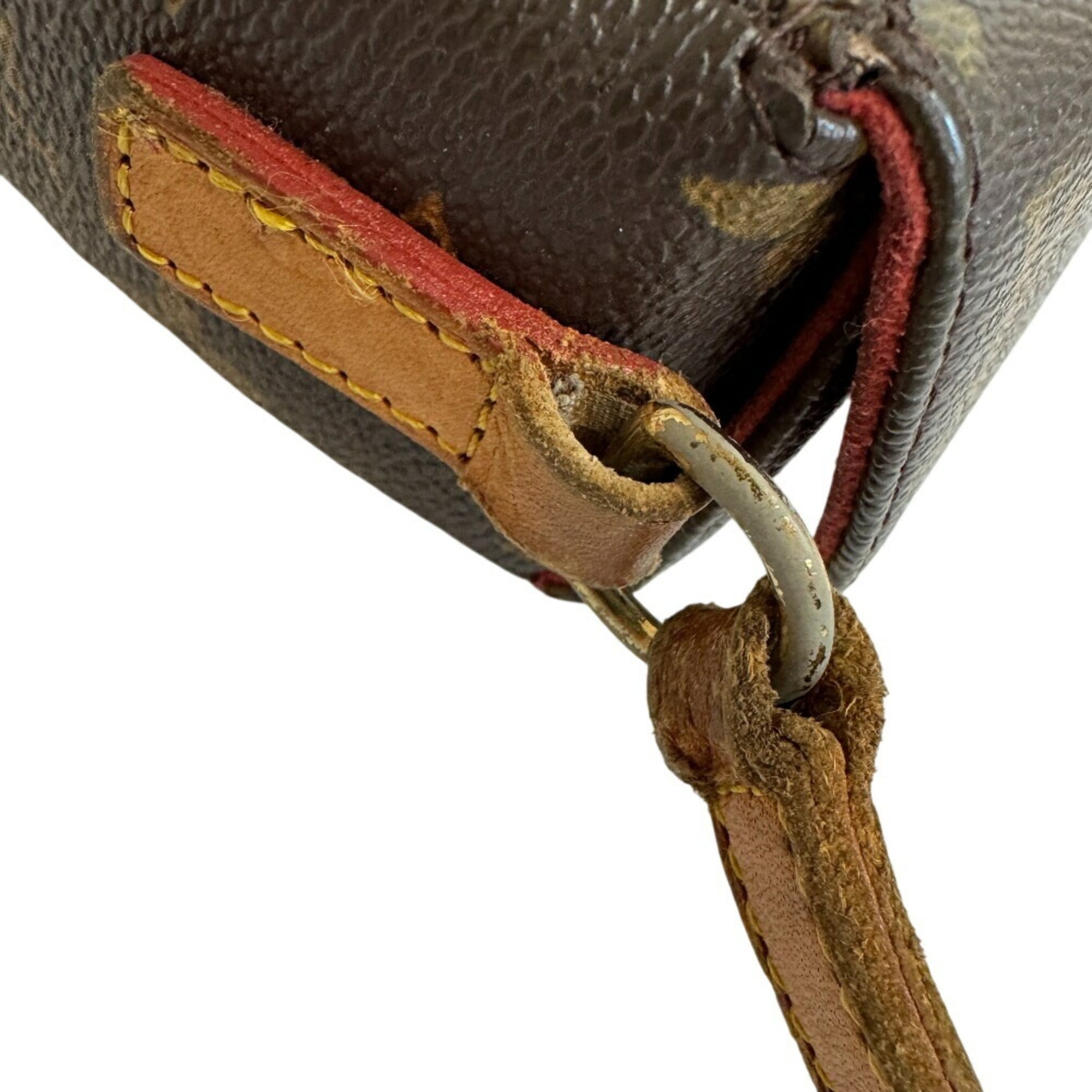 Louis Vuitton Brown Leather Handbag Pouch