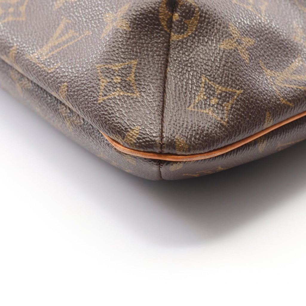 Louis Vuitton Brown Coated Canvas Leather Shoulder Bag