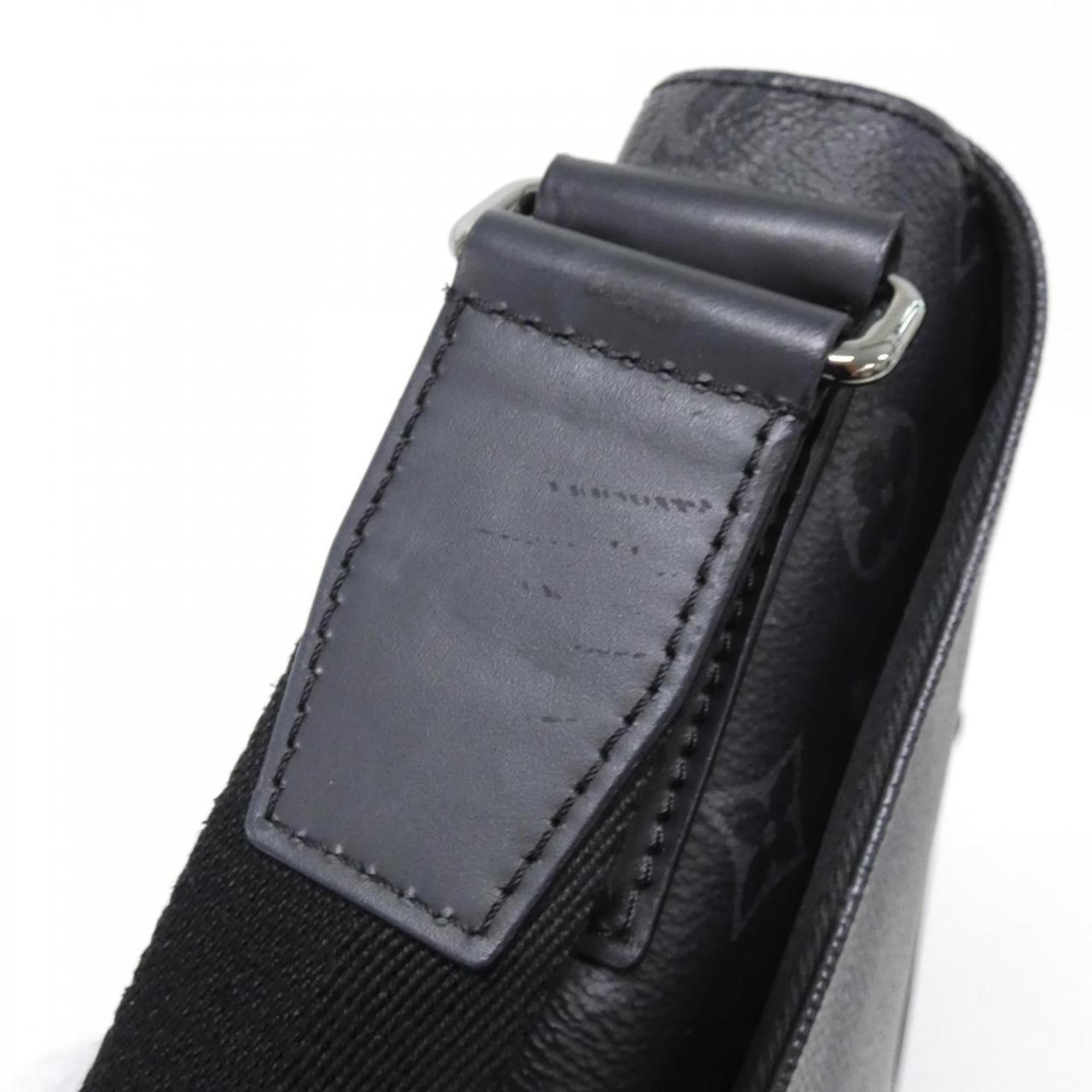 Louis Vuitton Black Coated Canvas Shoulder Bag