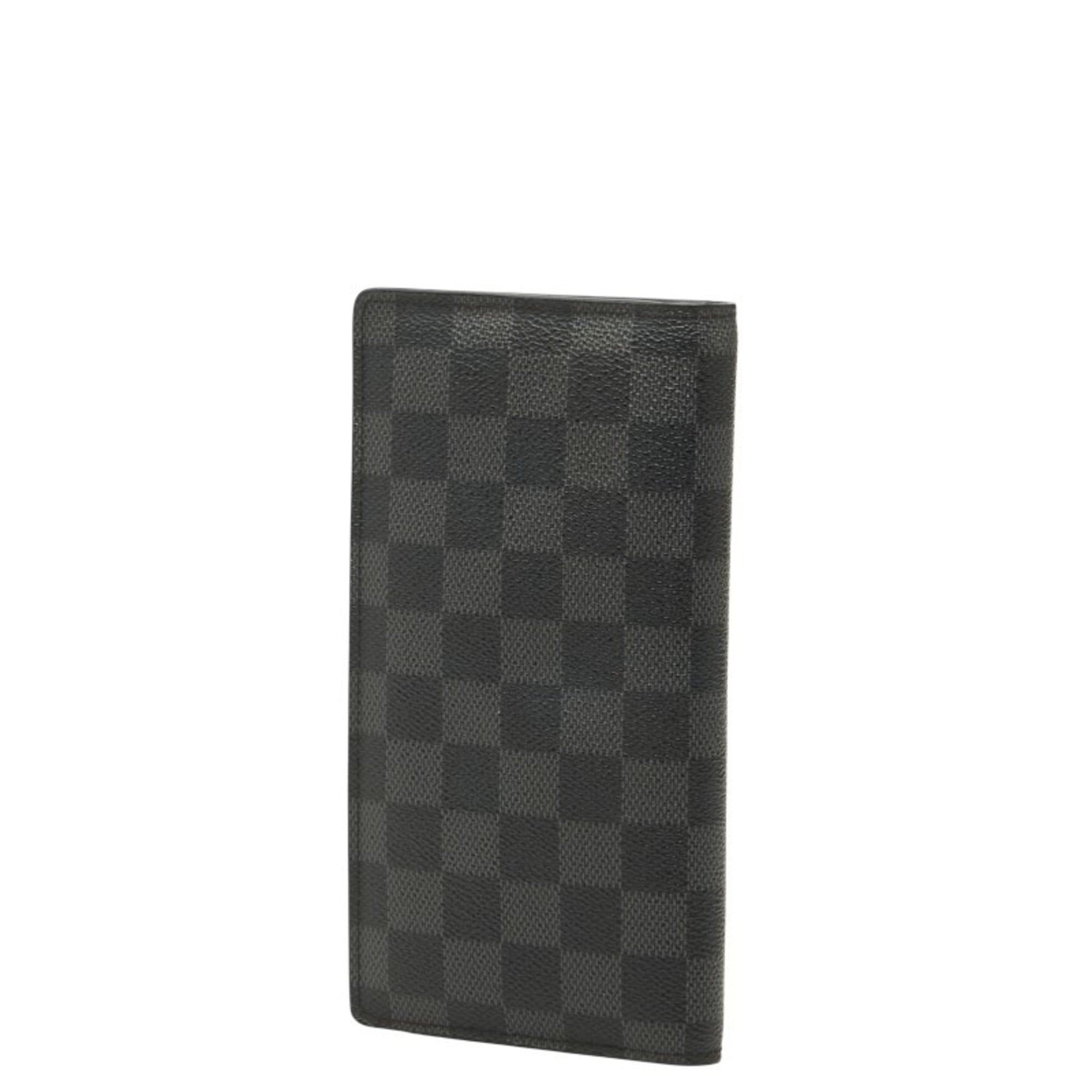 Louis Vuitton Damier Graphite Black Gray Damier Graphite Long Wallet