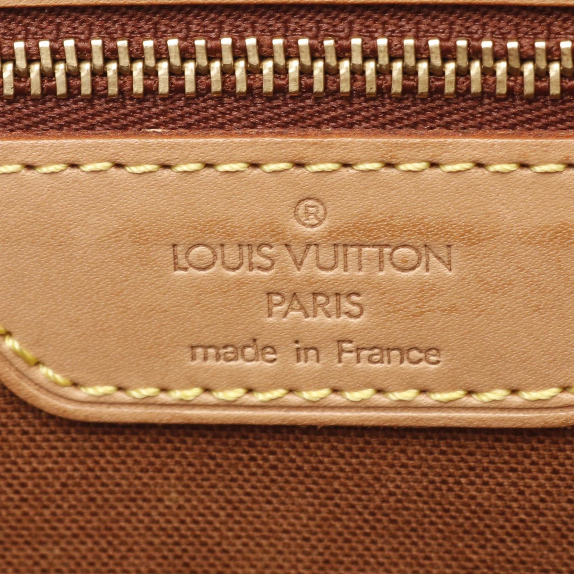 Louis Vuitton Brown Pvc Coated Canvas Leather Shoulder Bag