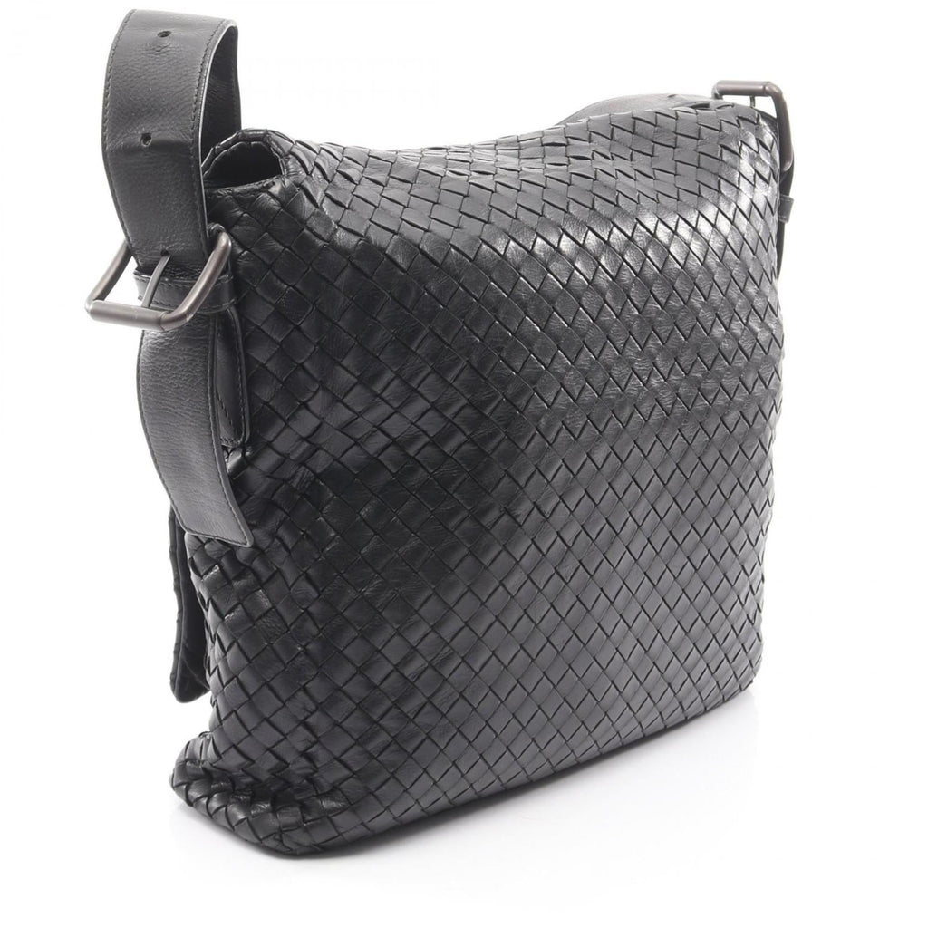 Bottega Veneta Black Leather Shoulder Bag