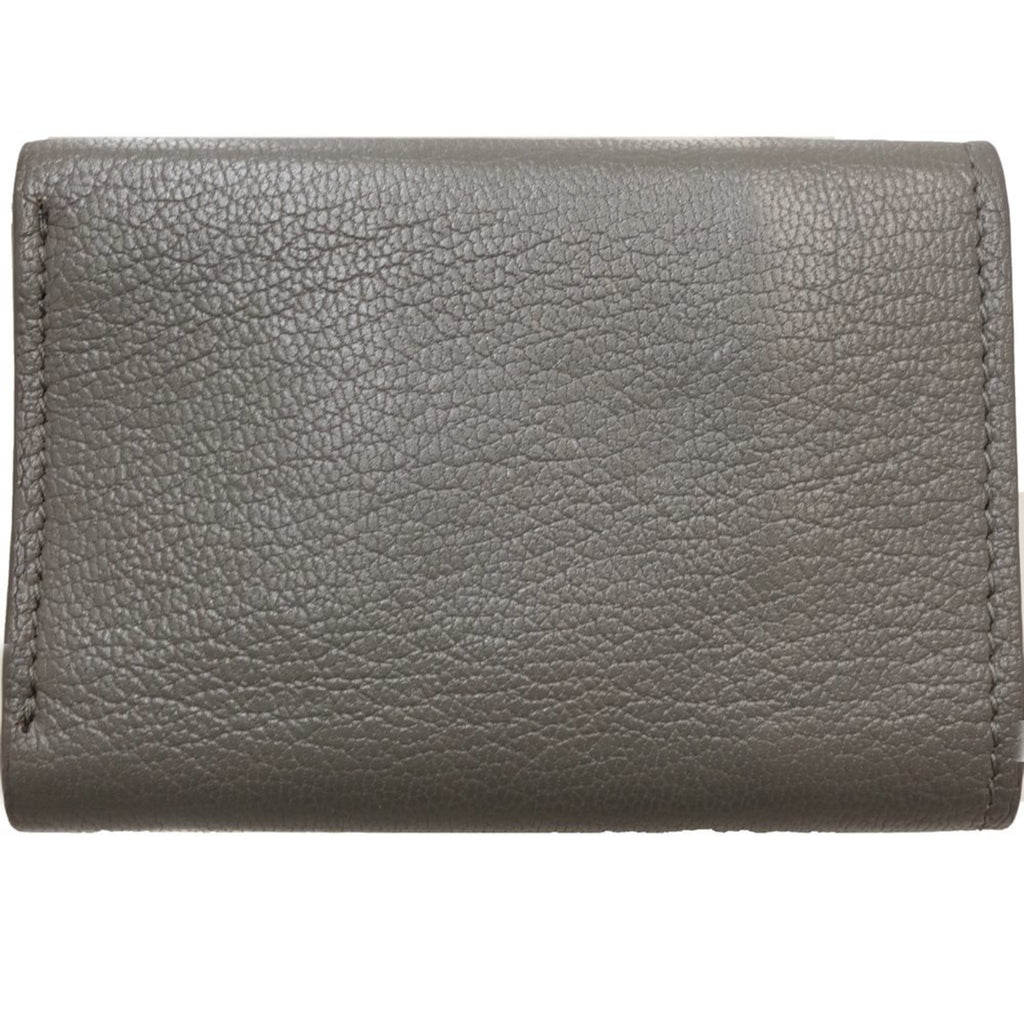 Balenciaga Gray Leather Wallet (Tri-Fold)