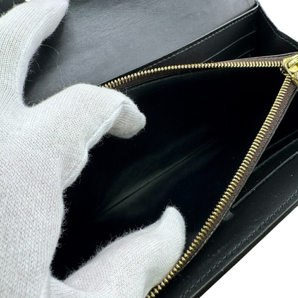 Louis Vuitton Brown Monogram Reverse Leather Long Wallet