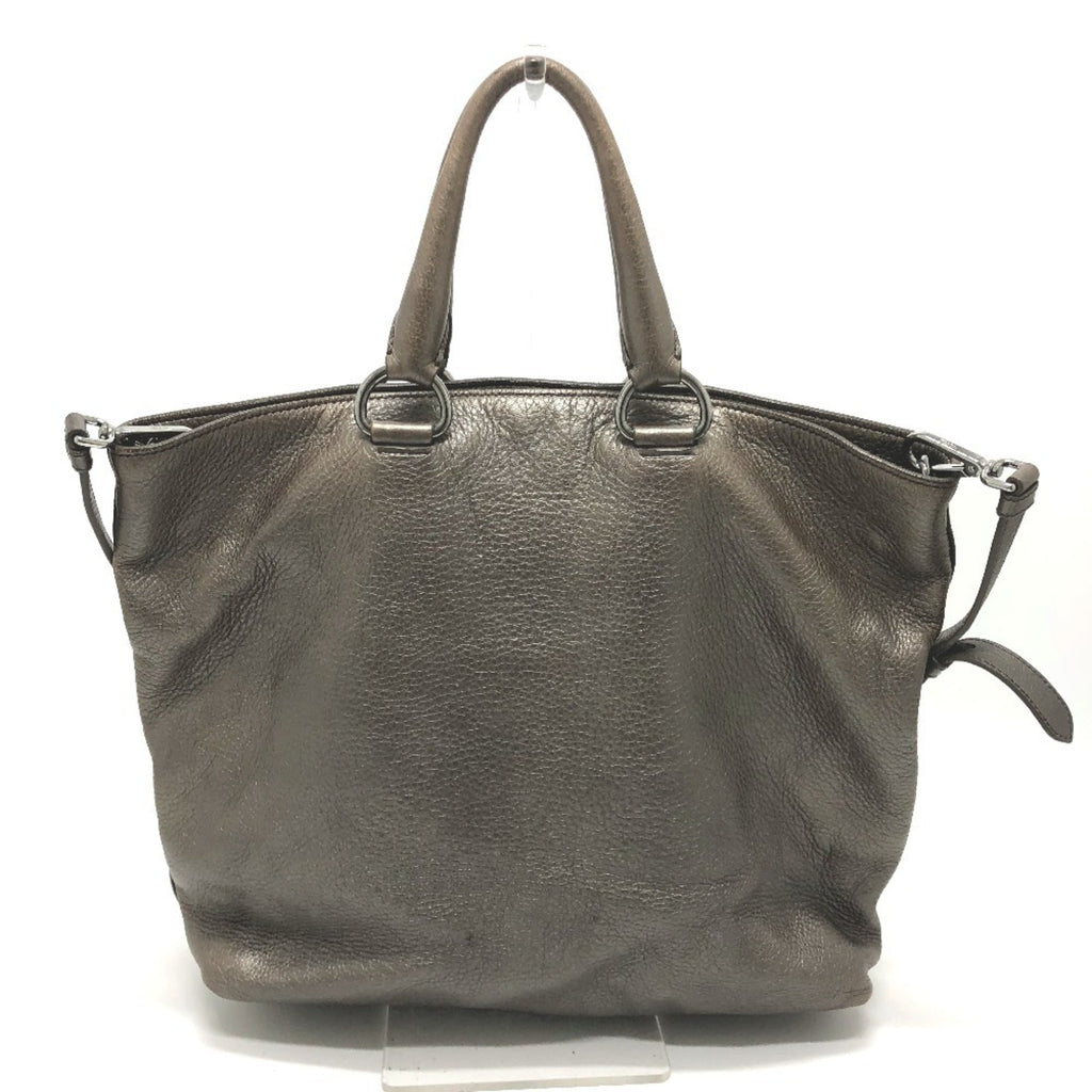 Prada Brown Leather Tote Bag