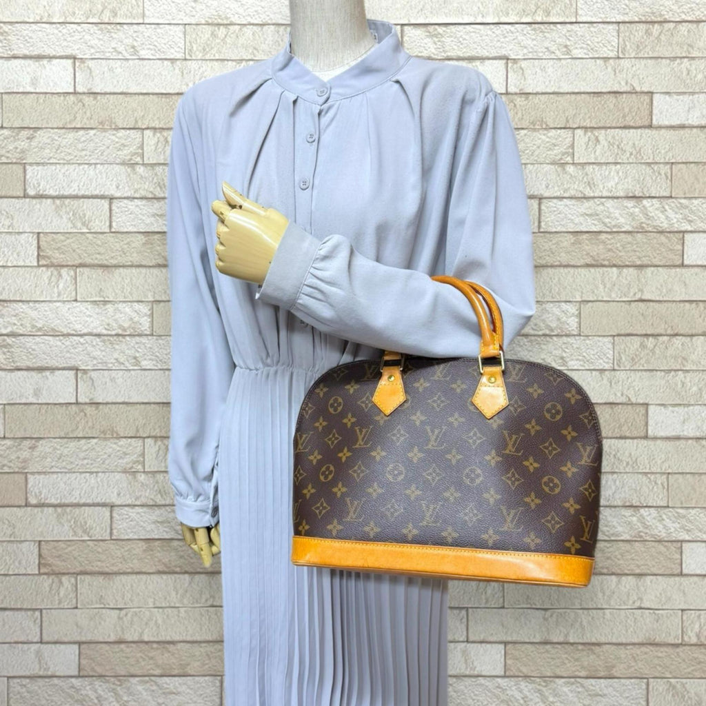 Louis Vuitton Brown Monogram Canvas Handbag