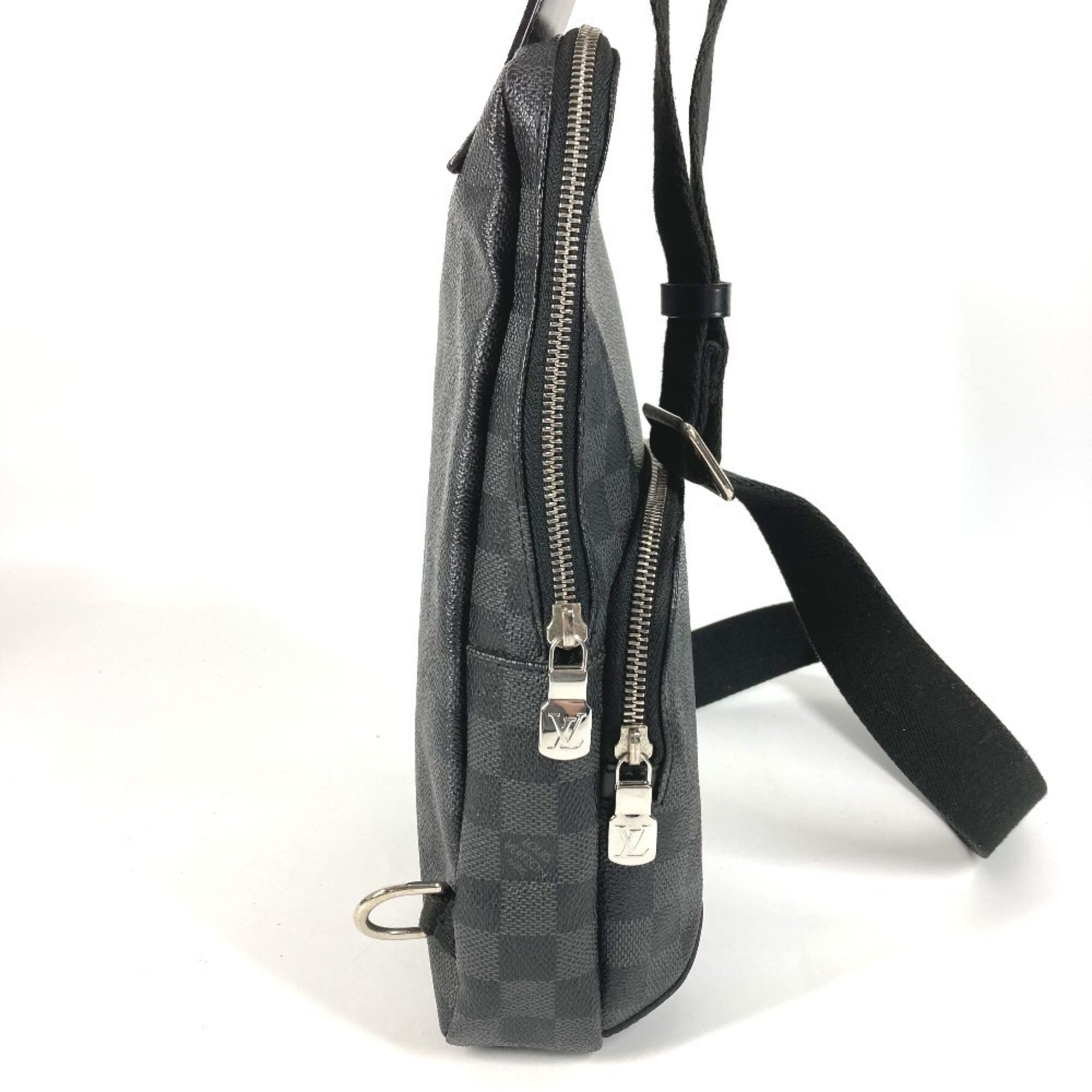 Louis Vuitton Black Damier Graphite Canvas Shoulder Bag Sling Bag