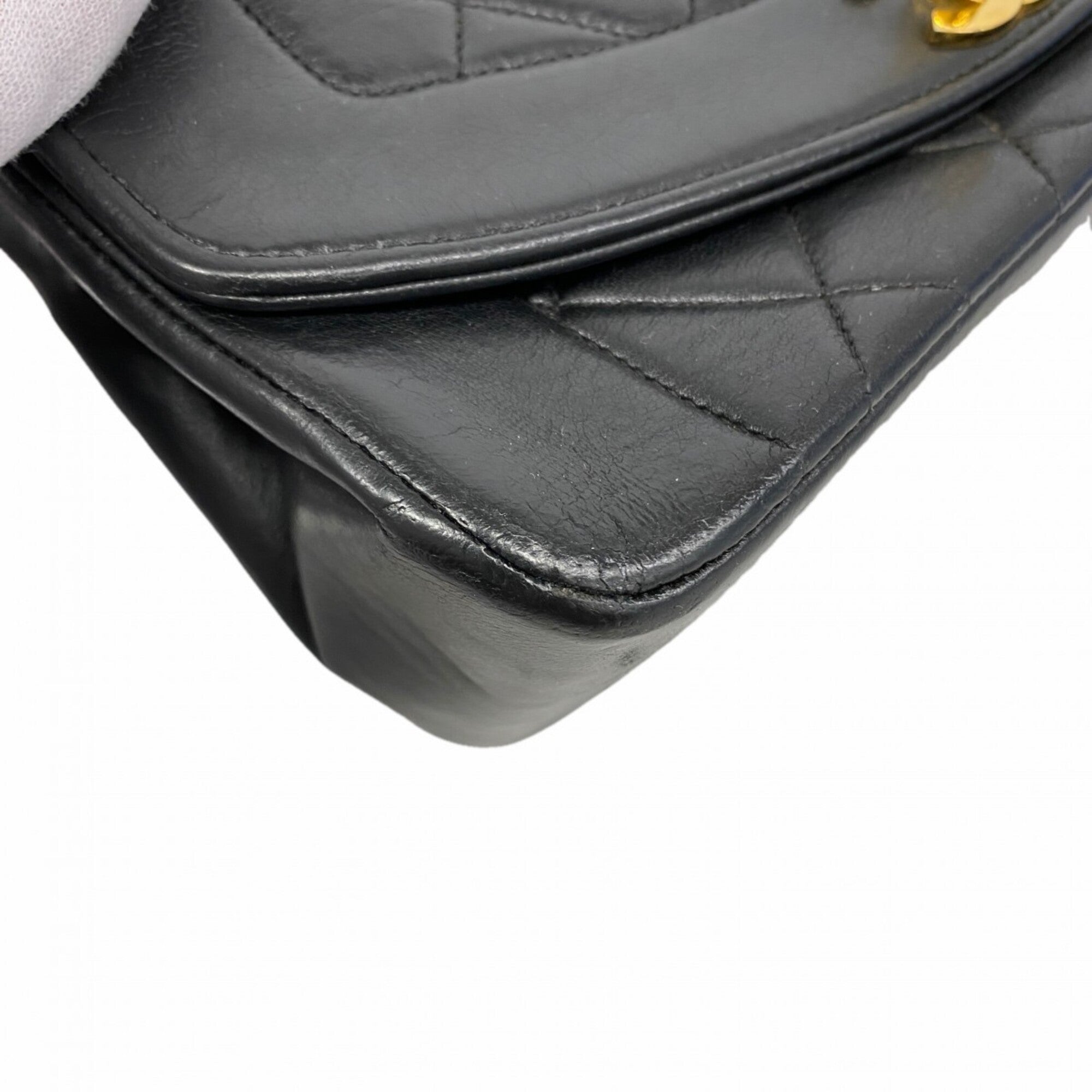 Chanel Black Leather Shoulder Bag