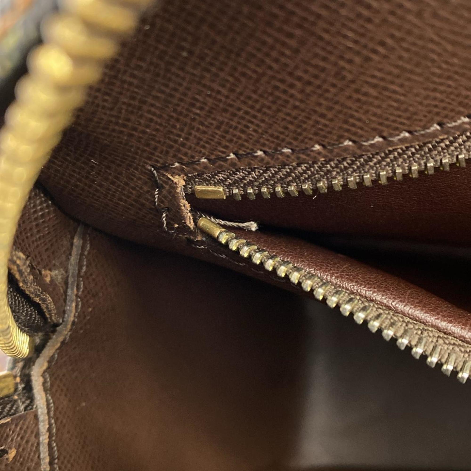 Louis Vuitton Brown Coated Canvas Shoulder Bag