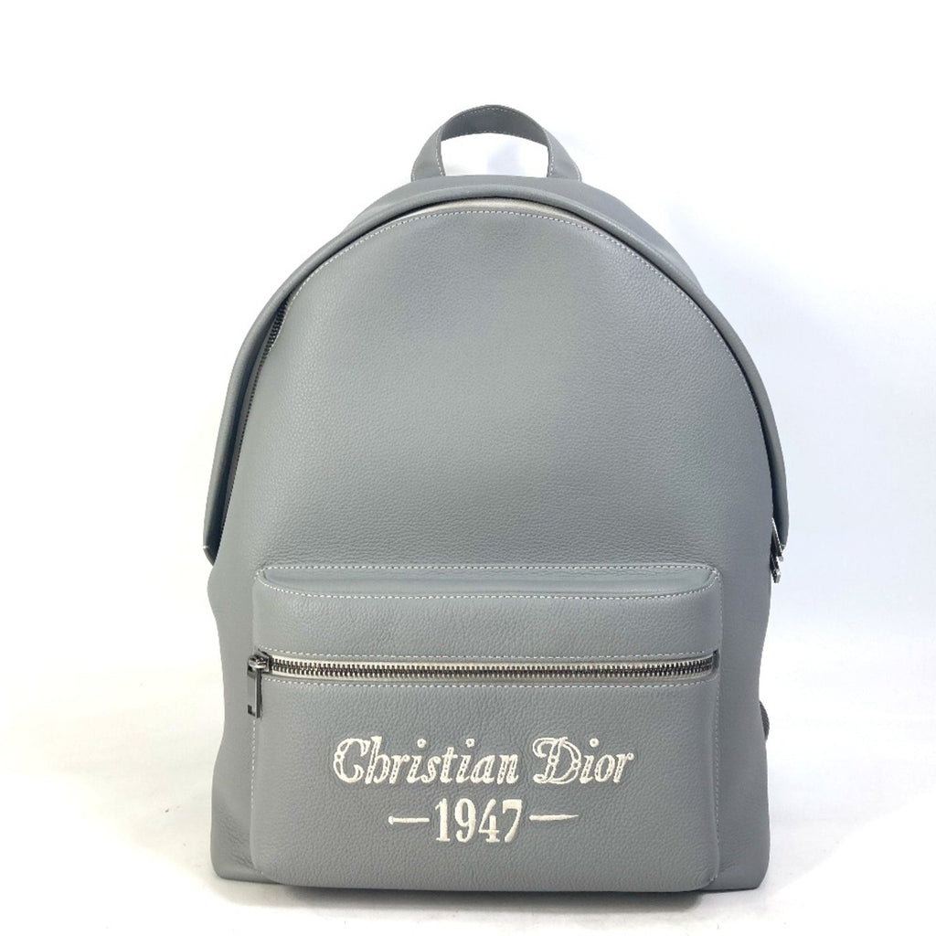 Christian Dior Gray Leather Backpack (Pre-Owned)