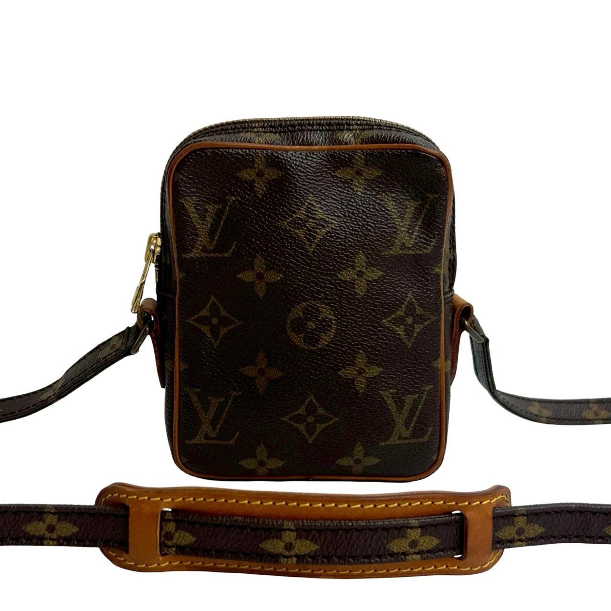 Louis Vuitton Brown Leather Pvc Pochette Shoulder Bag