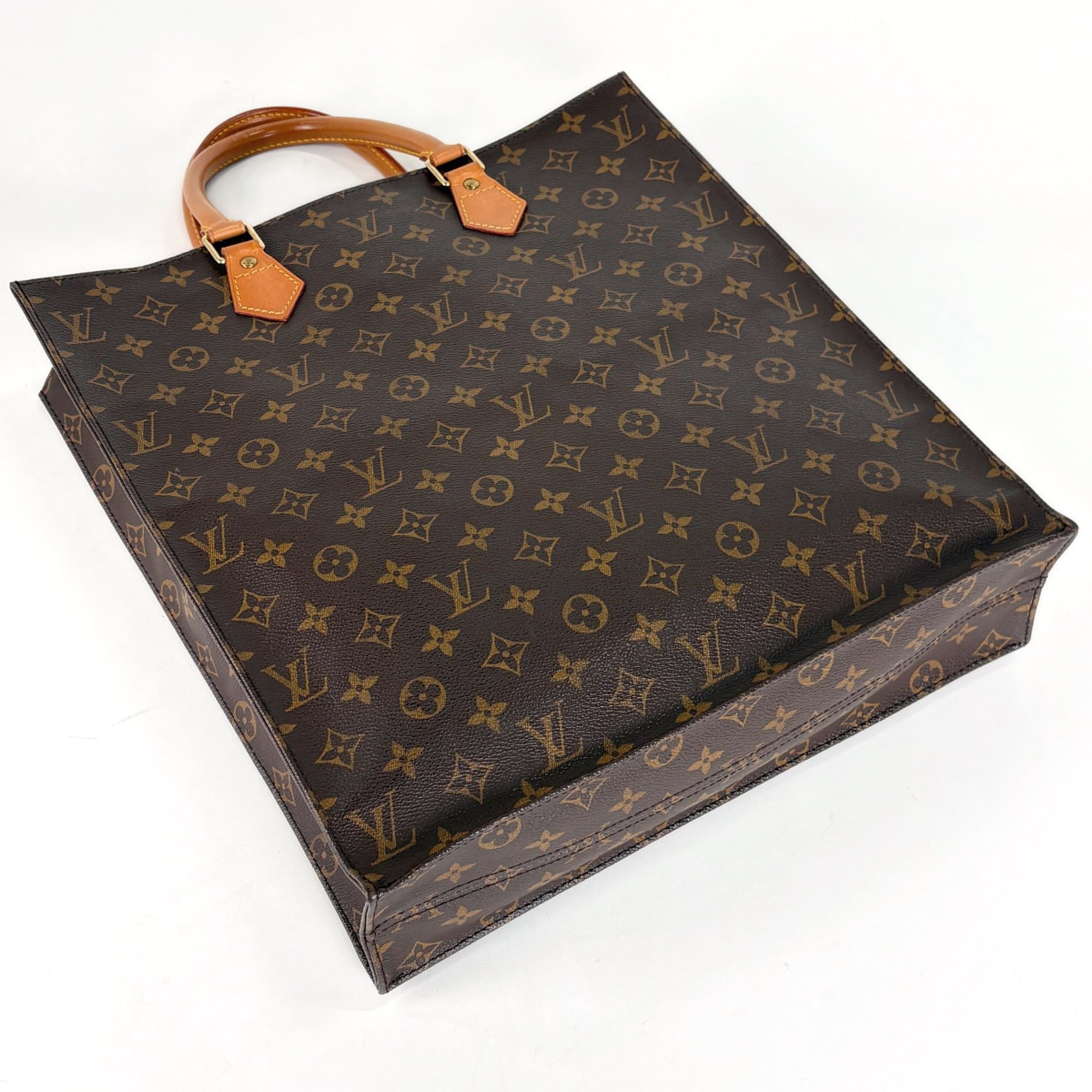 Louis Vuitton Brown Monogram Handbag Tote Bag