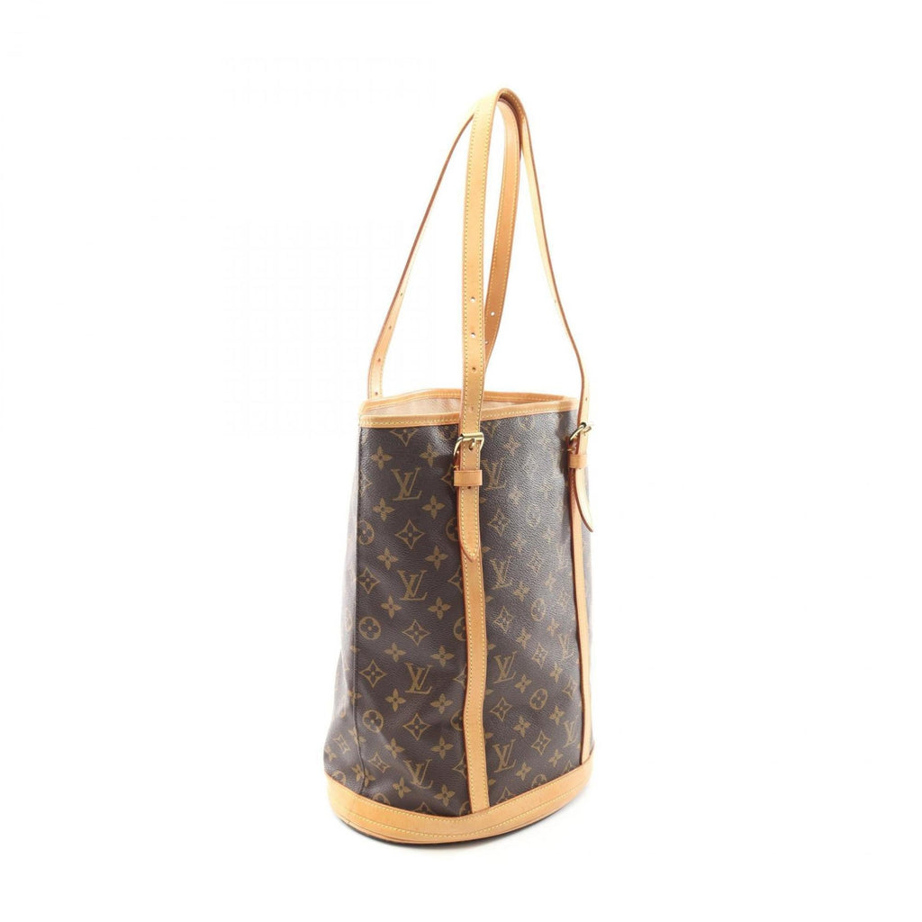 Louis Vuitton Brown Coated Canvas Leather Shoulder Bag