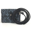 Louis Vuitton Navy Leather Chain/Shoulder Wallet