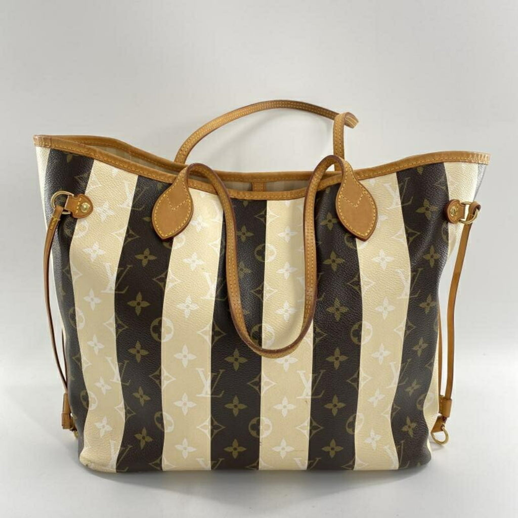Louis Vuitton Beige Brown Monogram Rayures Tote Bag
