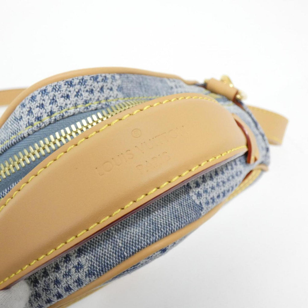 Louis Vuitton Blue Cotton Canvas Shoulder Bag
