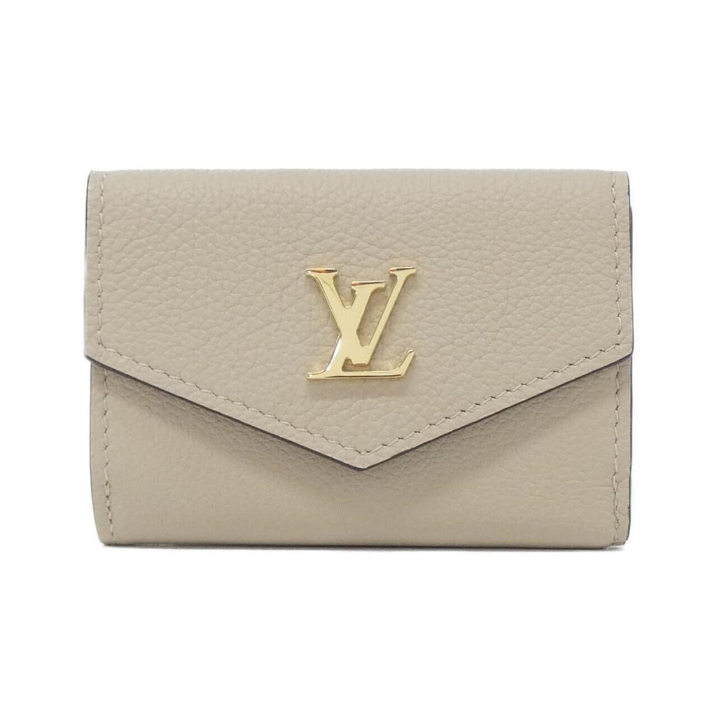 Louis Vuitton Grayish Leather Wallet (Tri-Fold)