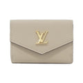 Louis Vuitton Grayish Leather Wallet (Tri-Fold)