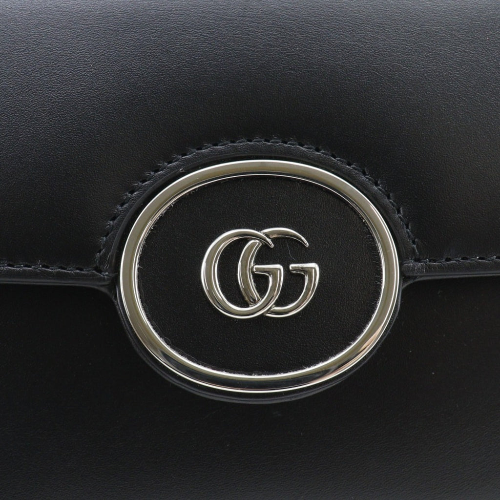 Gucci Black Leather Shoulder Bag (Pre-Owned)