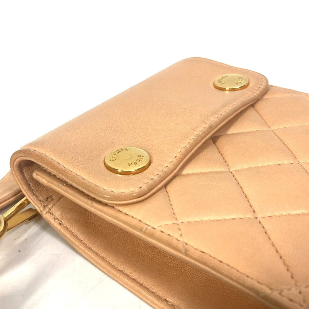 Chanel Pink Leather Shoulder Bag