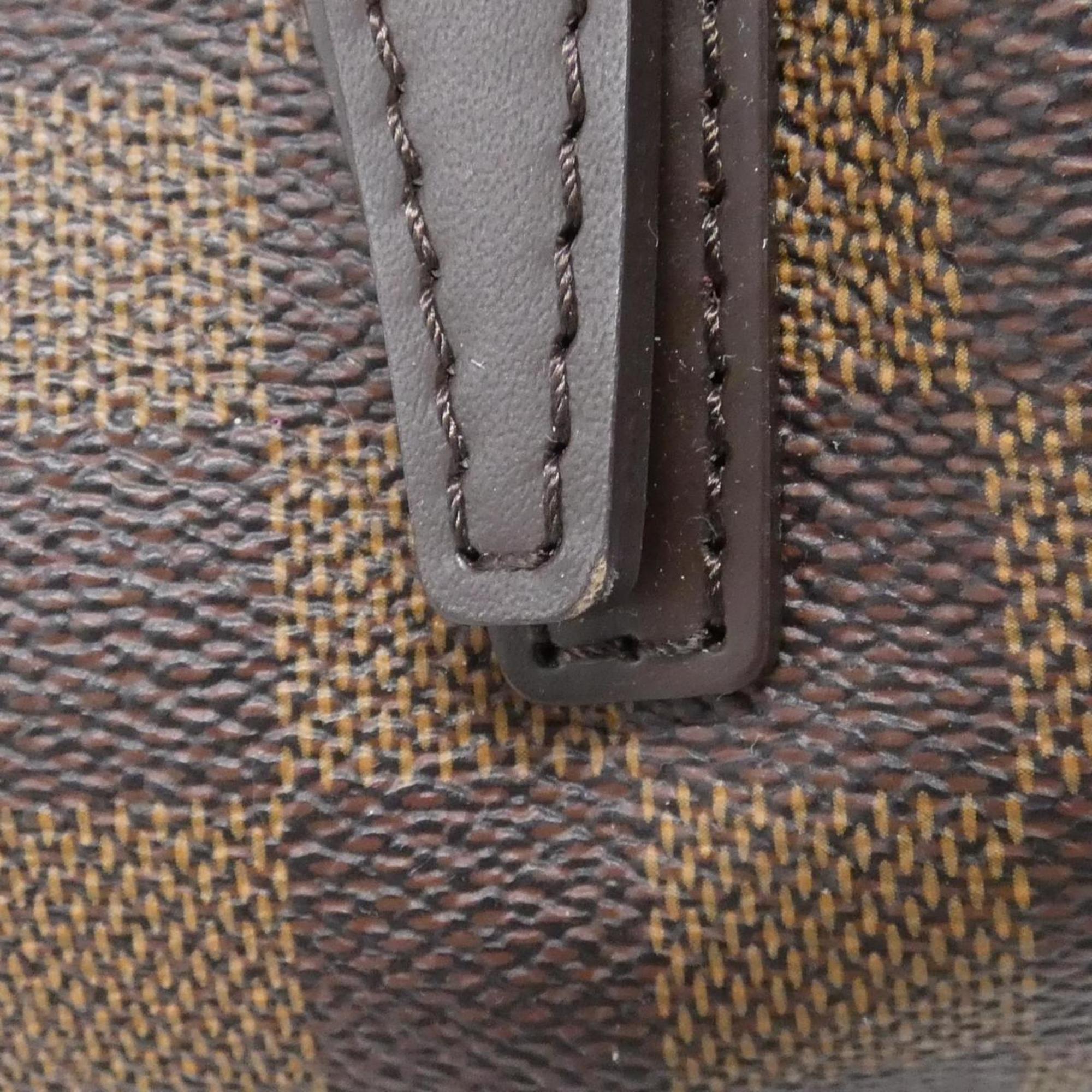 Louis Vuitton Brown Coated Canvas Shoulder Bag