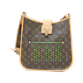 Louis Vuitton Brown Coated Canvas Shoulder Bag
