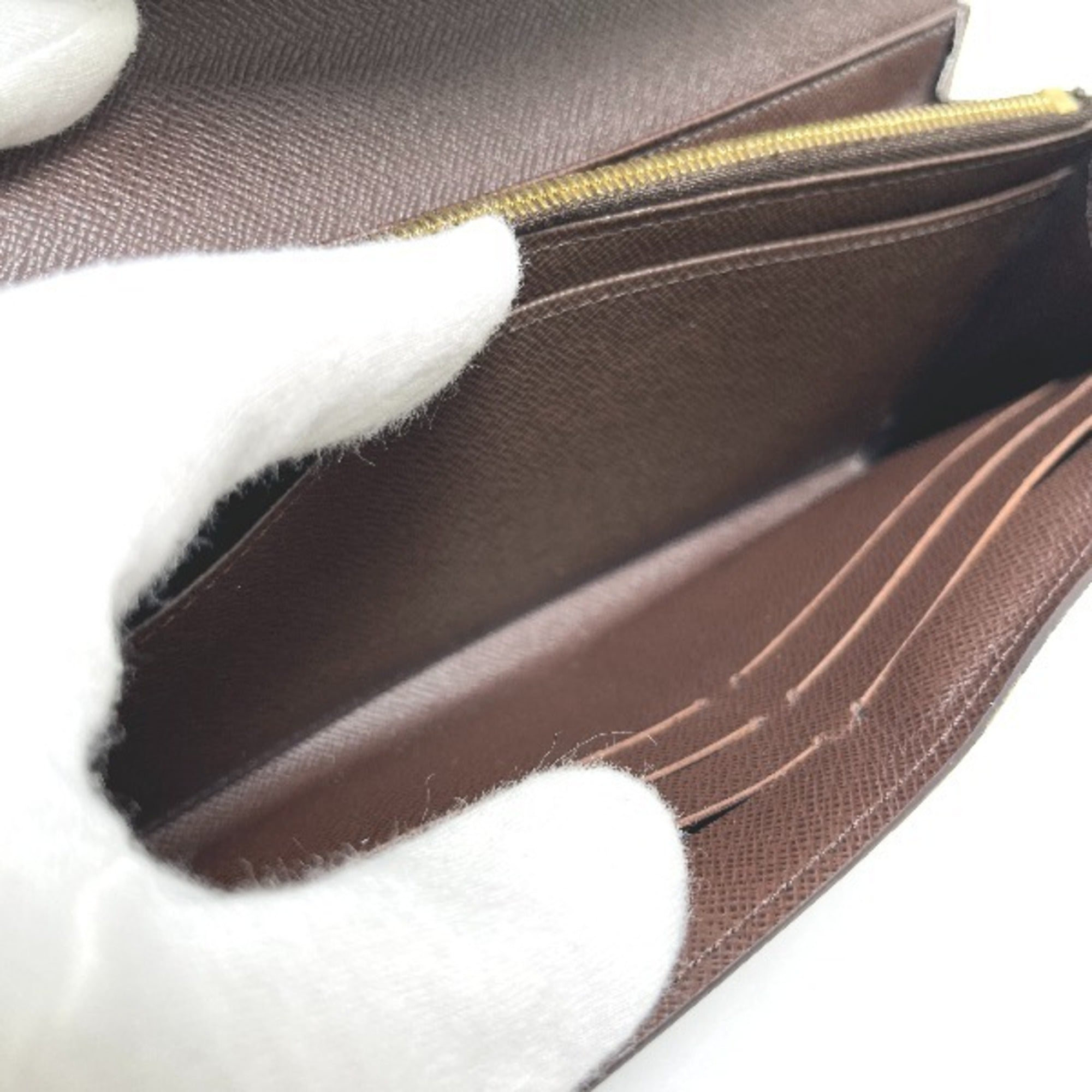 Louis Vuitton Ebene Damier Canvas Long Wallet