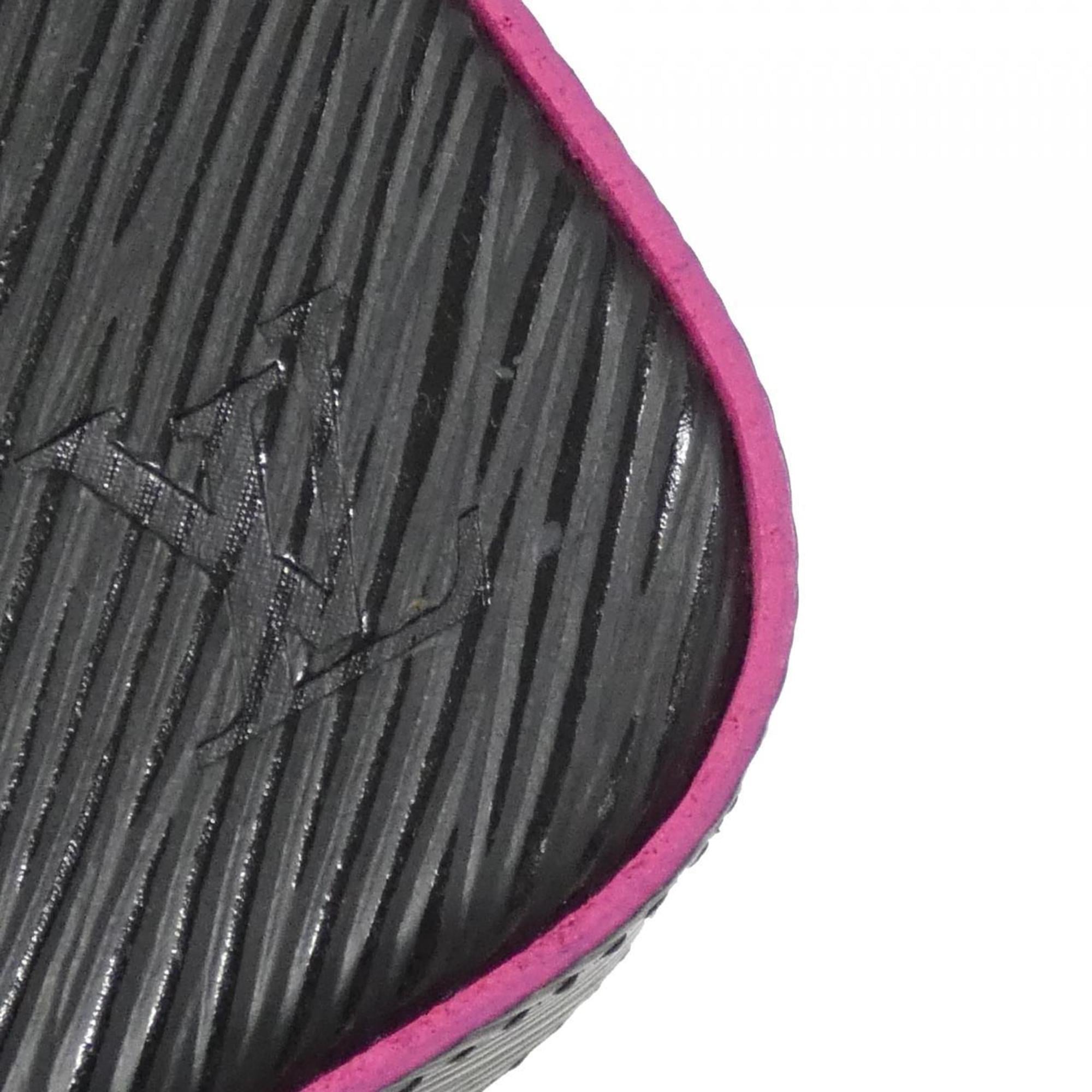 Louis Vuitton Epi Hot Pink Noir Leather Pochette Shoulder Bag