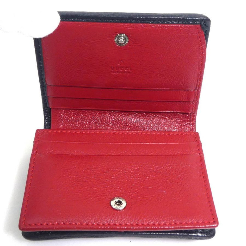 Gucci Blue Pink Gg Canvas Wallet (Bi-Fold) (Pre-Owned)