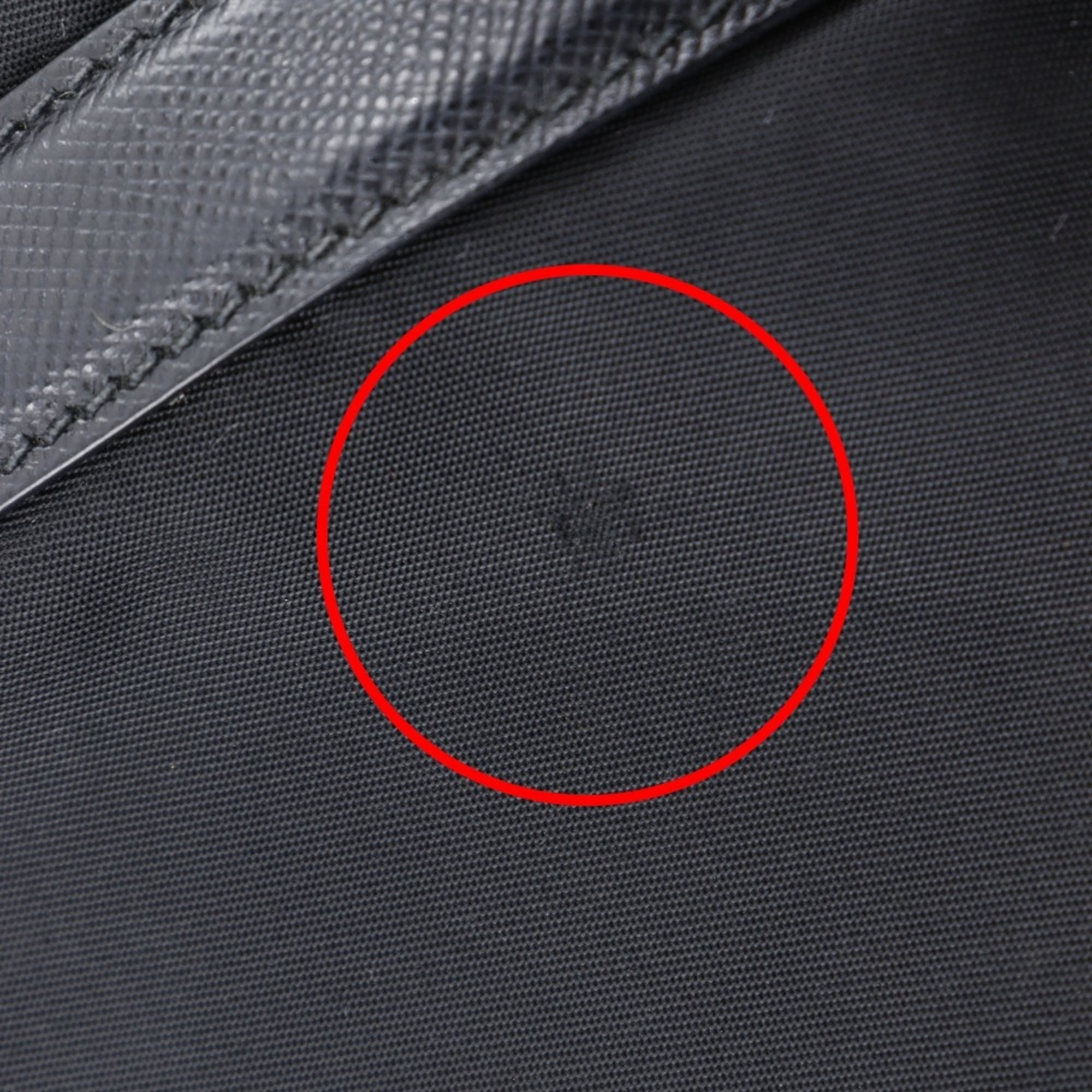 Prada Black Nero Nylon Leather Tote Bag