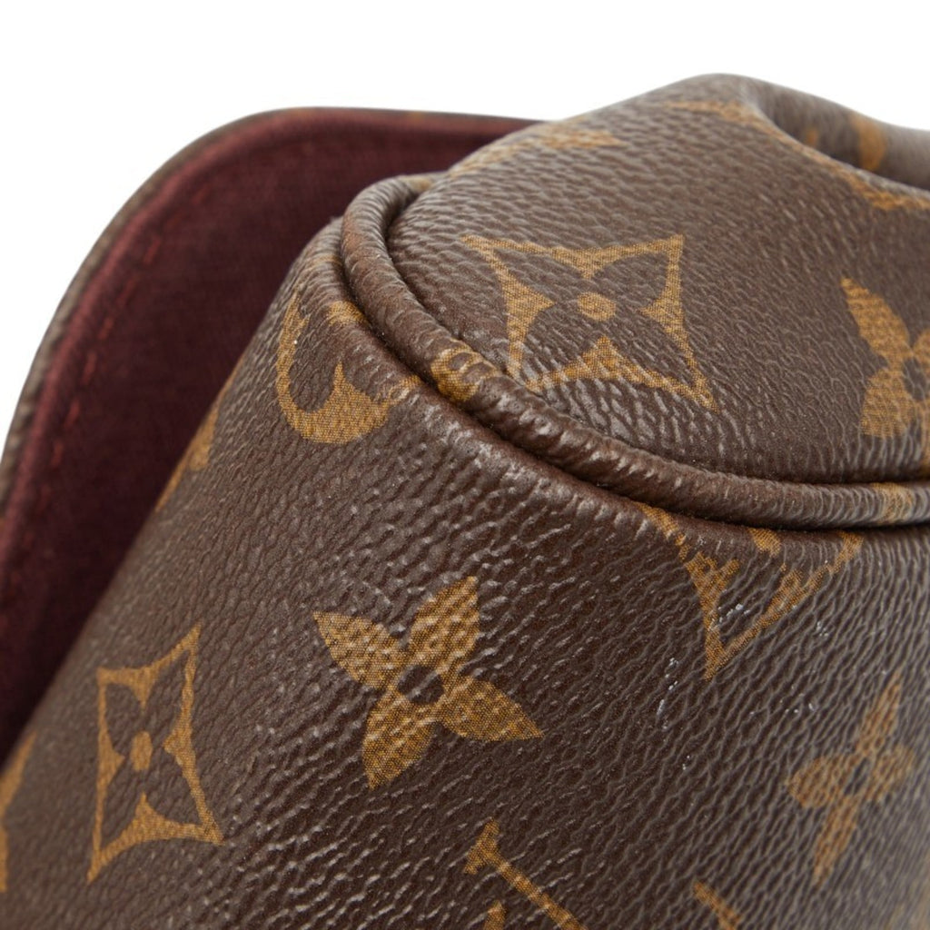 Louis Vuitton Brown Pvc Leather Handbag Shoulder Bag