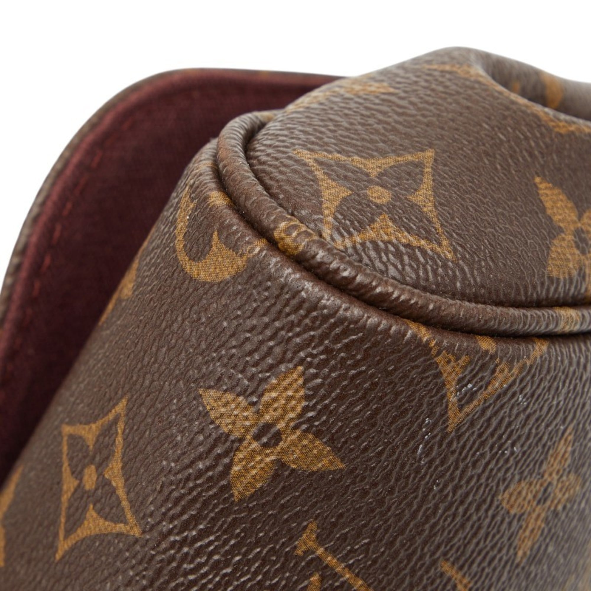 Louis Vuitton Brown Pvc Leather Handbag Shoulder Bag