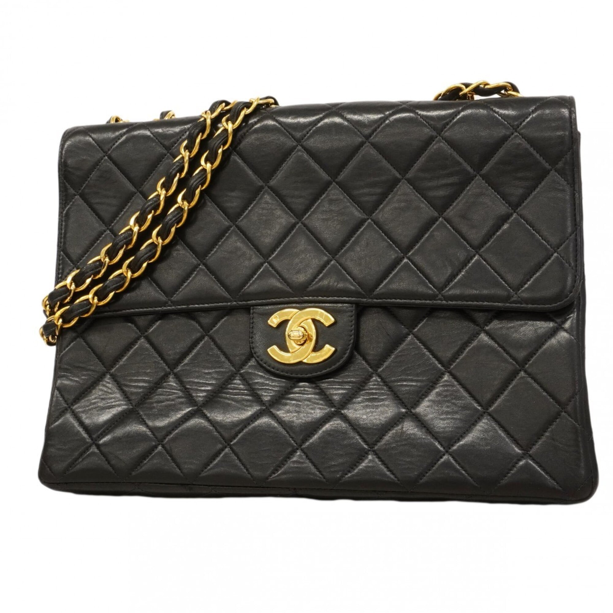 Chanel Black Leather Shoulder Bag