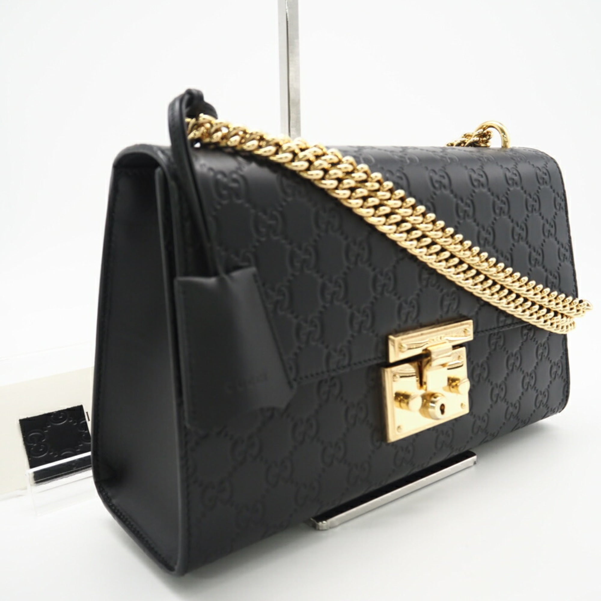Gucci Black Leather Shoulder Bag (Pre-Owned)