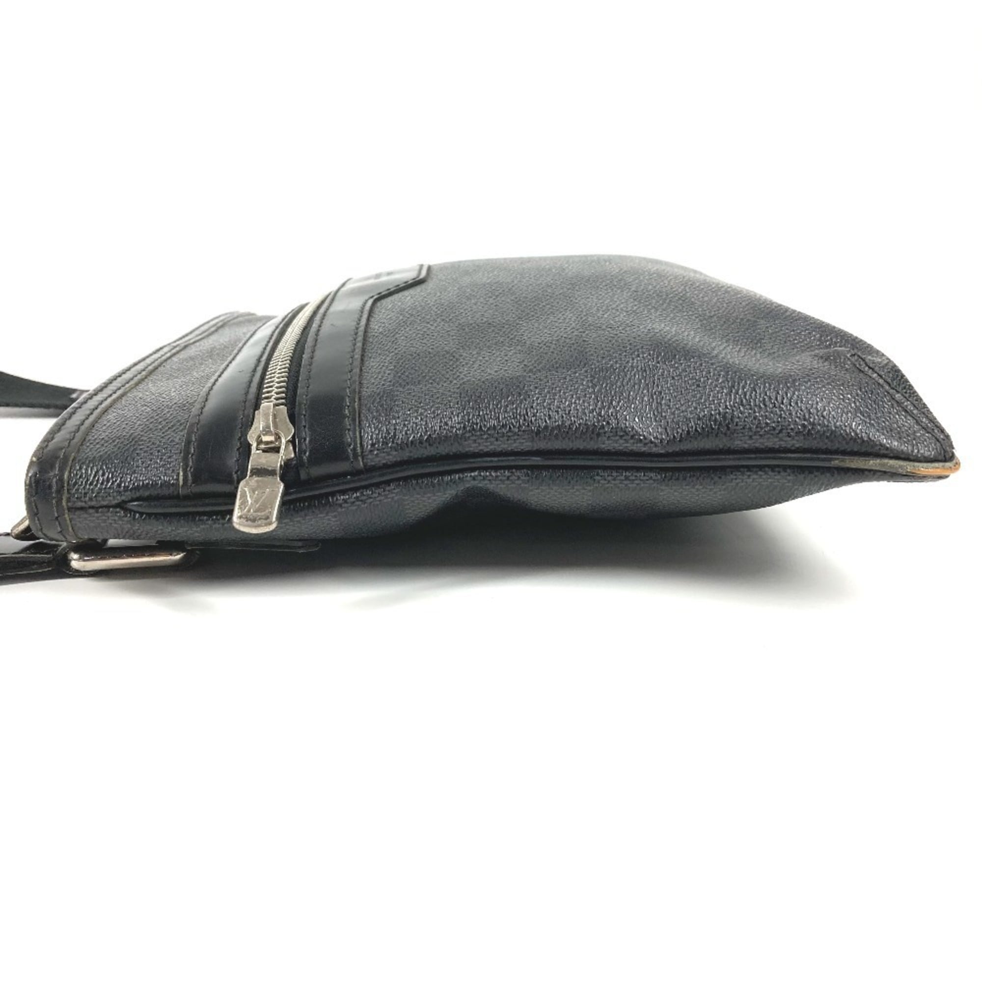 Louis Vuitton Black Damier Graphite Pochette Shoulder Bag