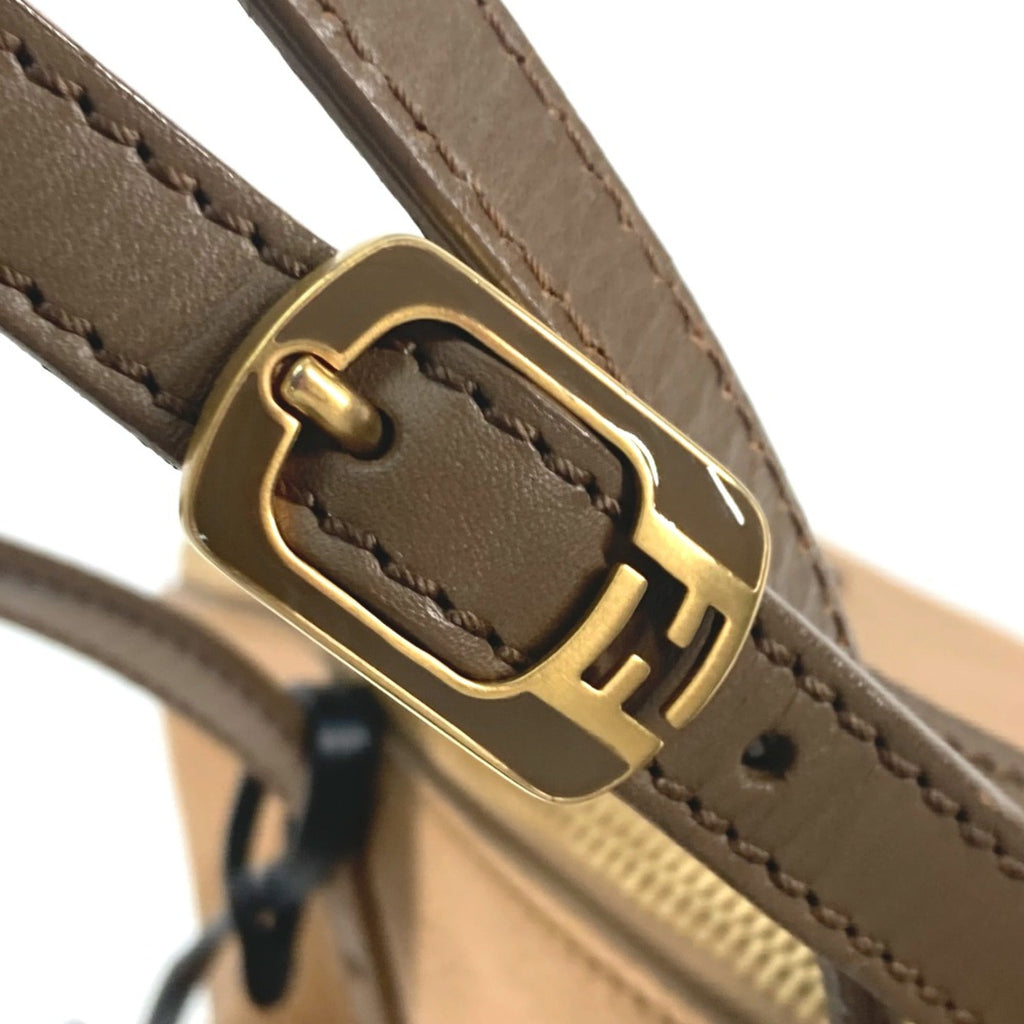 Fendi Beige Leather Shoulder Bag