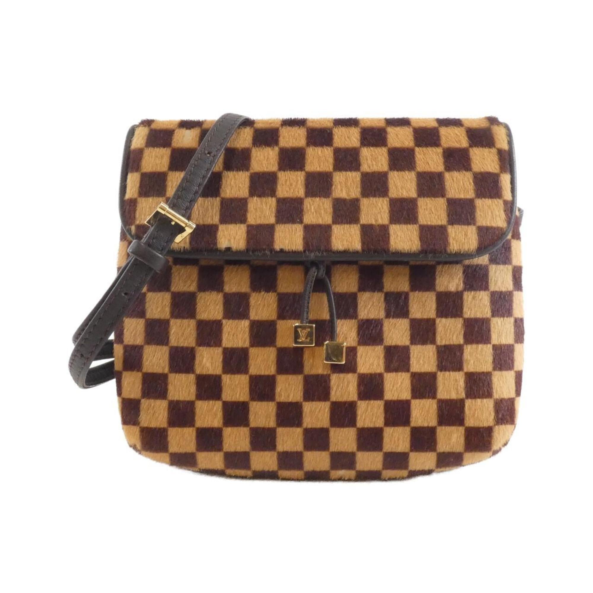 Louis Vuitton Brown Leather Shoulder Bag