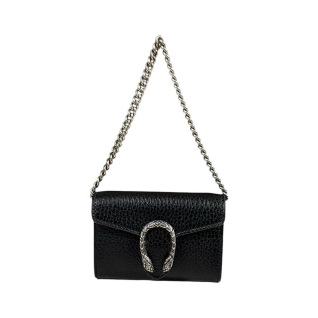 Gucci Black Leather Coin Purse/Coin Case (Pre-Owned)