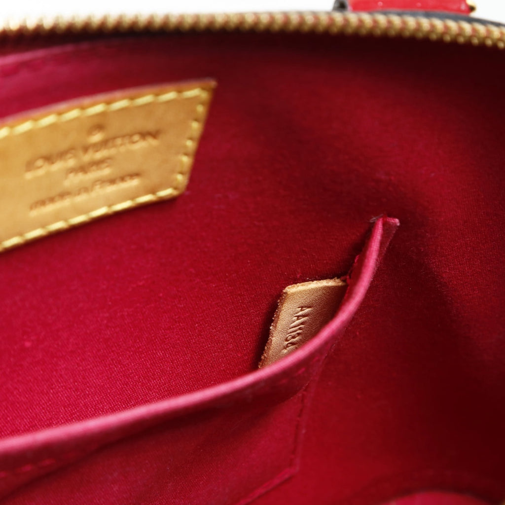 Louis Vuitton Monogram Vernis Red Color Handbag