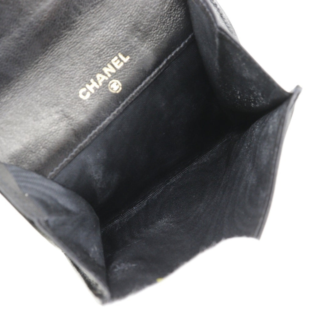 Chanel Black Leather Coin Purse/Coin Case