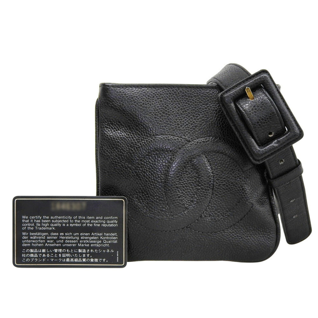 Chanel Black Grained Calfskin Fanny Pack