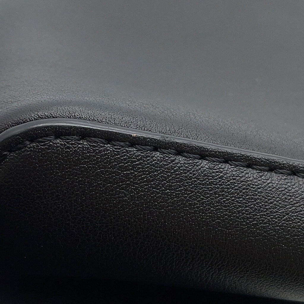 Louis Vuitton Black Noir Leather Messenger Bag Shoulder Bag