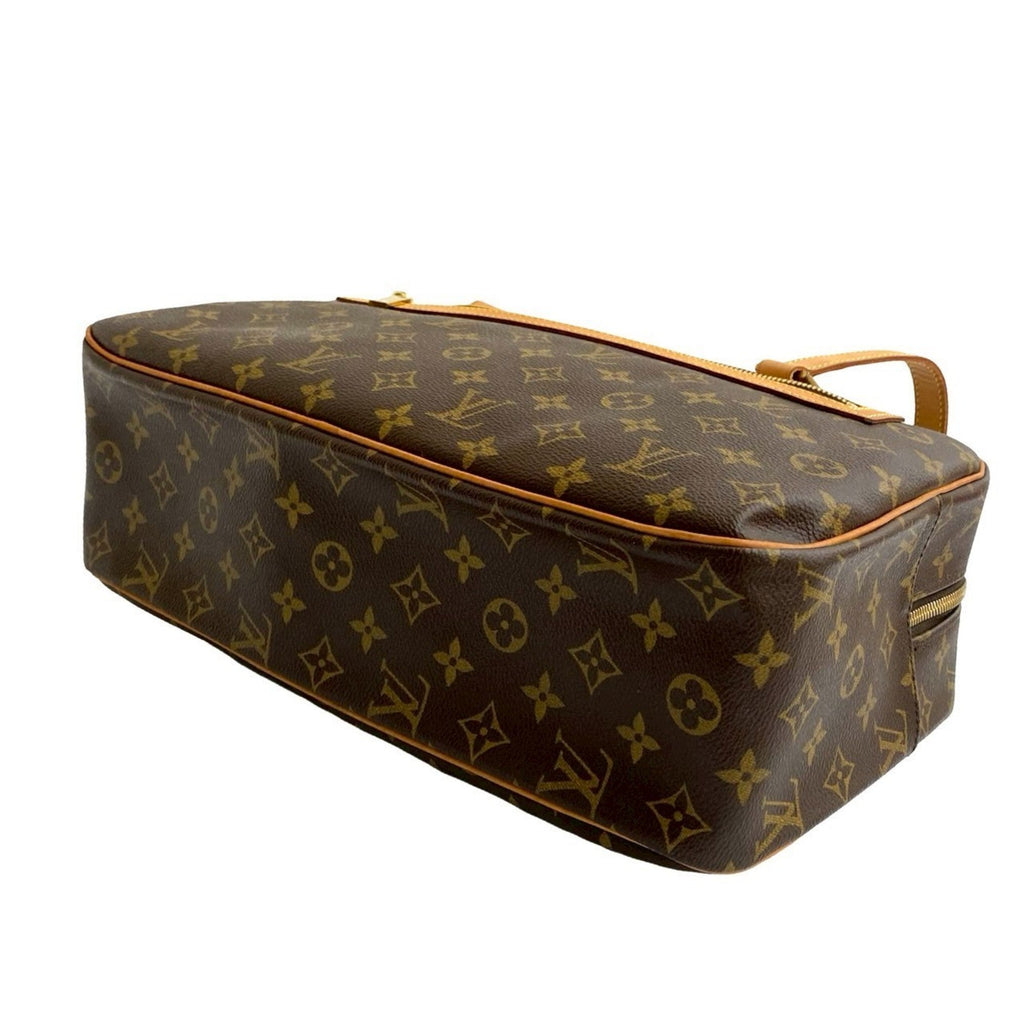 Louis Vuitton Brown Leather Pvc Boston Bag Shoulder Bag